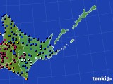 道東のアメダス実況(日照時間)(2025年01月26日)