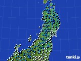東北地方のアメダス実況(気温)(2025年01月26日)