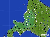 道央のアメダス実況(風向・風速)(2025年01月26日)