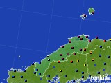 2025年01月27日の島根県のアメダス(日照時間)