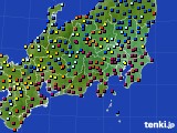 関東・甲信地方のアメダス実況(日照時間)(2025年01月28日)