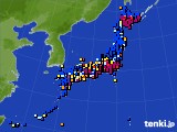 2025年01月28日のアメダス(日照時間)