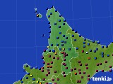 2025年01月28日の道北のアメダス(日照時間)