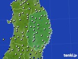 2025年01月28日の岩手県のアメダス(風向・風速)
