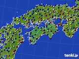 四国地方のアメダス実況(日照時間)(2025年01月29日)