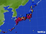 2025年01月30日のアメダス(日照時間)