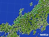 2025年01月30日の北陸地方のアメダス(風向・風速)