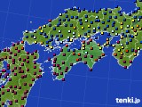 四国地方のアメダス実況(日照時間)(2025年01月31日)