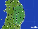 2025年01月31日の岩手県のアメダス(風向・風速)
