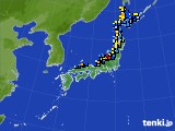 2025年02月01日のアメダス(積雪深)