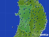秋田県のアメダス実況(気温)(2025年02月03日)