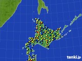北海道地方のアメダス実況(積雪深)(2025年02月04日)