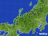 北陸地方のアメダス実況(積雪深)(2025年02月04日)