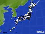 アメダス実況(風向・風速)(2025年02月04日)