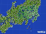 2025年02月05日の関東・甲信地方のアメダス(風向・風速)