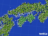 2025年02月05日の四国地方のアメダス(風向・風速)