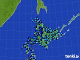 北海道地方のアメダス実況(気温)(2025年02月06日)