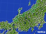 2025年02月07日の北陸地方のアメダス(風向・風速)