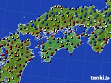 四国地方のアメダス実況(日照時間)(2025年02月08日)