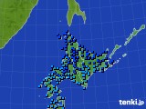 北海道地方のアメダス実況(気温)(2025年02月08日)