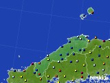 2025年02月09日の島根県のアメダス(日照時間)