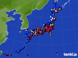 アメダス実況(日照時間)(2025年02月10日)
