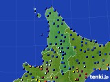 2025年02月10日の道北のアメダス(日照時間)