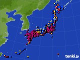 アメダス実況(日照時間)(2025年02月11日)