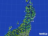 東北地方のアメダス実況(気温)(2025年02月11日)