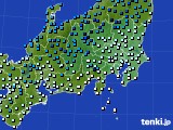 関東・甲信地方のアメダス実況(気温)(2025年02月11日)