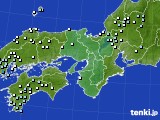 近畿地方のアメダス実況(降水量)(2025年02月12日)