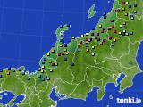 北陸地方のアメダス実況(積雪深)(2025年02月12日)