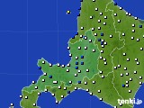 2025年02月12日の道央のアメダス(風向・風速)