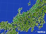 2025年02月13日の北陸地方のアメダス(風向・風速)