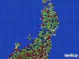 東北地方のアメダス実況(日照時間)(2025年02月16日)
