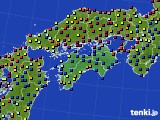 四国地方のアメダス実況(日照時間)(2025年02月16日)