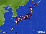 アメダス実況(日照時間)(2025年02月16日)