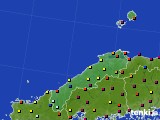2025年02月16日の島根県のアメダス(日照時間)