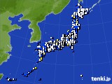 アメダス実況(風向・風速)(2025年02月18日)