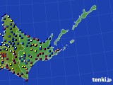 道東のアメダス実況(日照時間)(2025年02月19日)