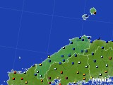 2025年02月19日の島根県のアメダス(日照時間)