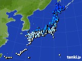 2025年02月21日のアメダス(気温)