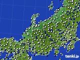 2025年02月22日の北陸地方のアメダス(風向・風速)