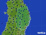 岩手県のアメダス実況(日照時間)(2025年02月24日)