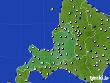 道央のアメダス実況(風向・風速)(2025年02月24日)