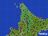 2025年02月25日の道北のアメダス(日照時間)