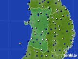 2025年02月26日の秋田県のアメダス(風向・風速)
