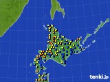 北海道地方のアメダス実況(積雪深)(2025年02月27日)