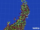 2025年02月27日の東北地方のアメダス(日照時間)