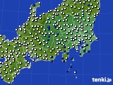 2025年02月28日の関東・甲信地方のアメダス(風向・風速)
